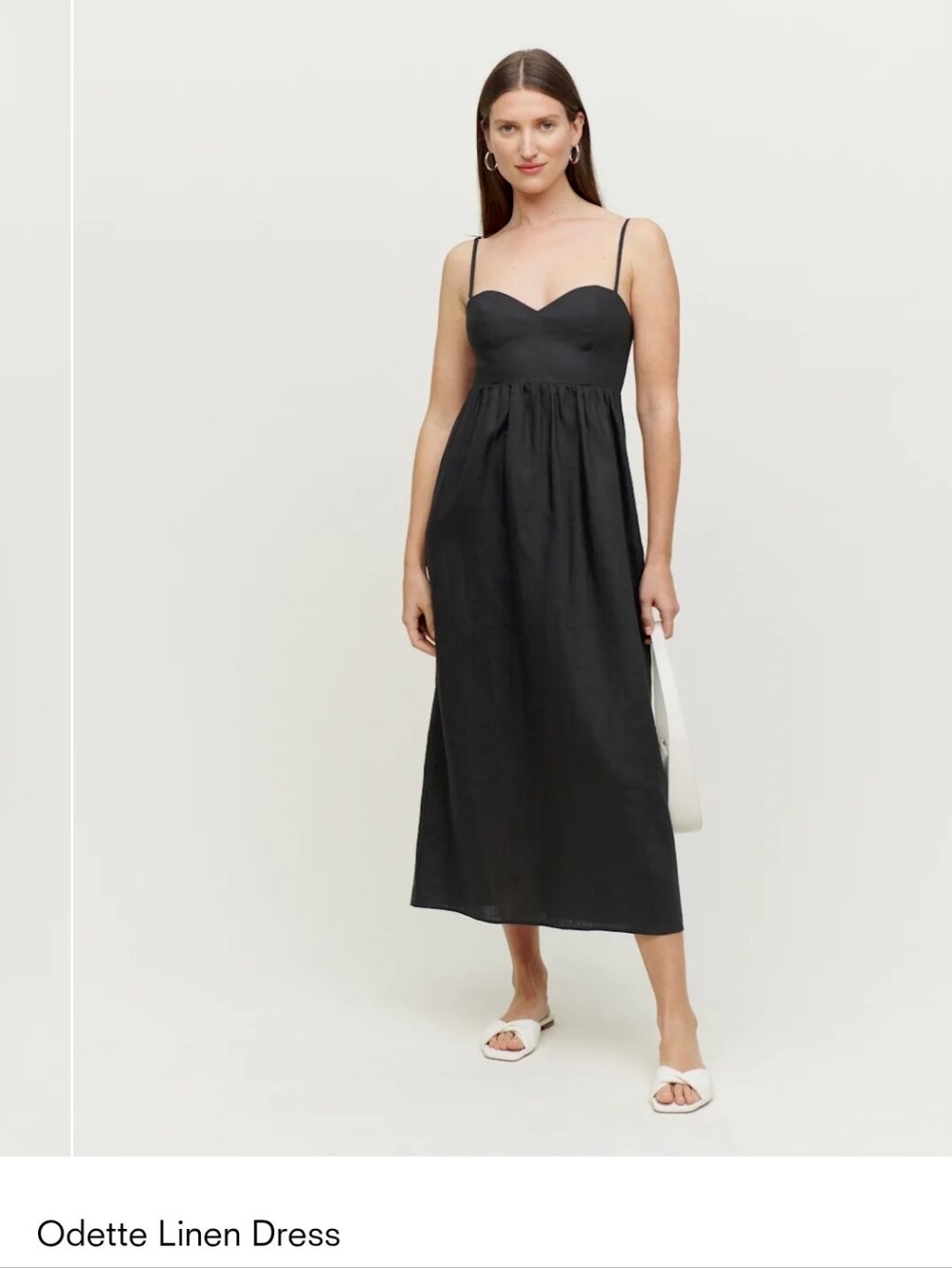 Reformation Odette 100% Linen Dress SZ 8